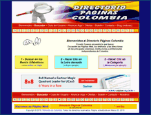 Tablet Screenshot of directoriopaginascolombia.com